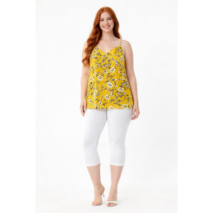 Women's LOFT Outlet Yellow Floral Camisole M